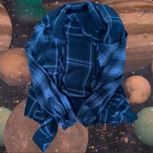 Plaid Black and Grey Flannel